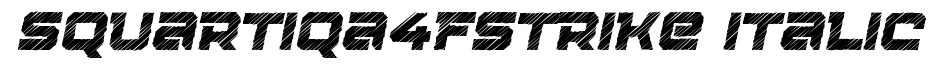 Squartiqa 4F Strike Italic