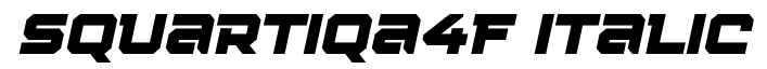 Squartiqa 4F Italic