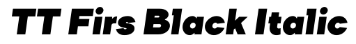 TT Firs Black Italic