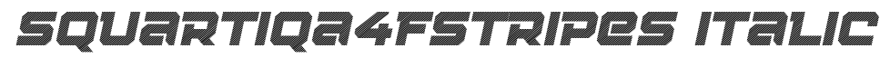 Squartiqa 4F Stripes Italic