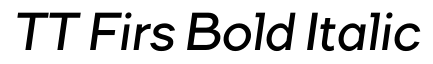 TT Firs Bold Italic