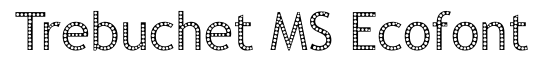 Trebuchet MSEcofont
