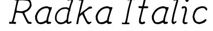 Radka Italic