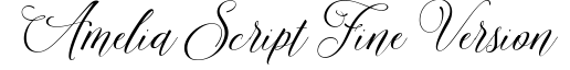 Amelia Script Fine Version