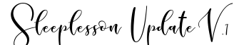 Sleeplesson Font V.1