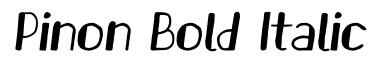 Pinon Bold Italic