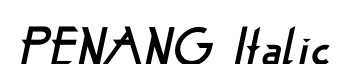 PENANG Italic