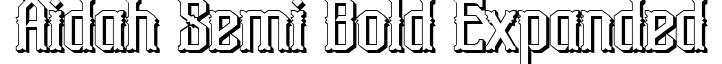 Aidah Semi Bold Expanded