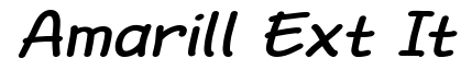 Amarill Ext Italic
