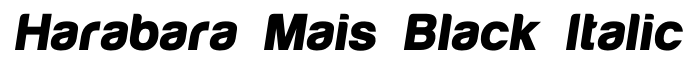 Harabara Mais Black Italic