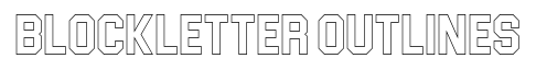 Blockletter Outlines