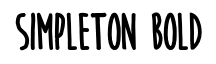 Simpleton Bold