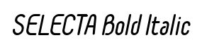 Selecta OT Bold Italic