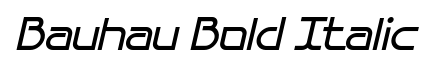 Bauhau Bold Italic
