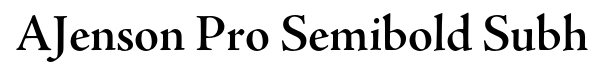 Adobe Jenson Pro Semibold Subhead