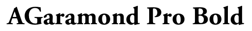 Adobe Garamond Pro Bold