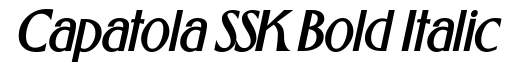 Capatola SSK Bold Italic