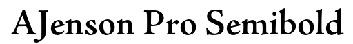 Adobe Jenson Pro Semibold