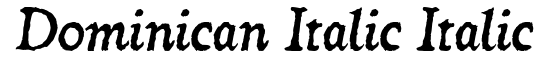 Dominican Italic