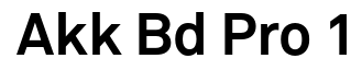 Akkurat Pro Bold