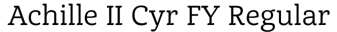 Achille II Cyr FY Regular