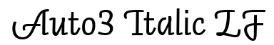 Auto 3 Italic LF