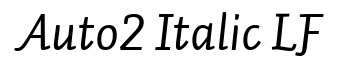Auto 2 Italic LF