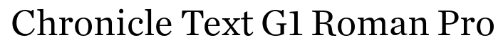 Chronicle Text G1 Roman