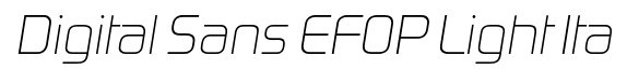 Digital Sans EFOP-Light Ita