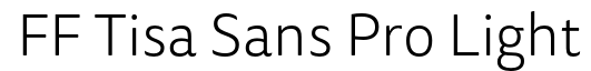 Tisa Sans Pro-Light