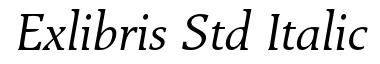 Exlibris Std Italic