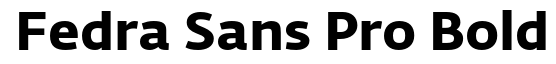 Fedra Sans Pro Bold Bold