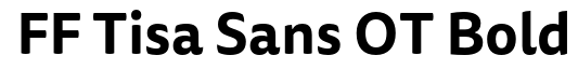 Tisa Sans OT-Bold