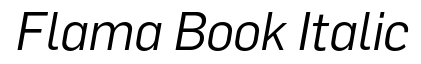 Flama-Book Italic