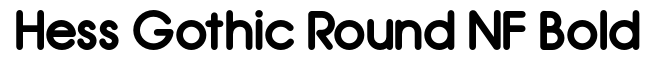 Hess Gothic Round NF Bold