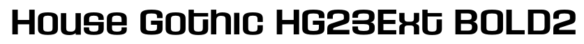 House Gothic HG23Ext BOLD2