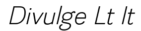 Divulge Lt-Italic
