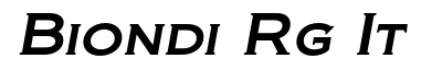 Biondi Rg-Italic