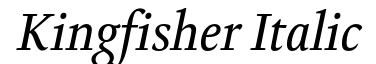 Kingfisher-Italic