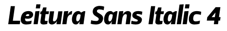 Leitura Sans Italic 4
