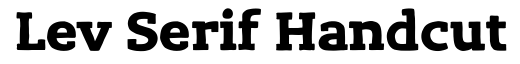 Lev Serif Handcut