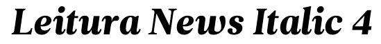 Leitura News Italic 4