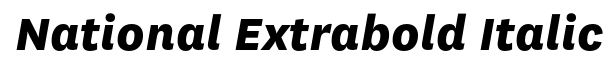 National-Extrabold Italic