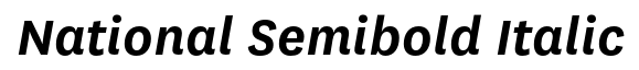 National-Semibold Italic
