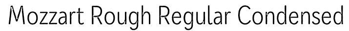 Mozzart Rough Regular Condensed