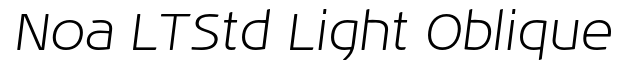 Noa LT Std Light Oblique