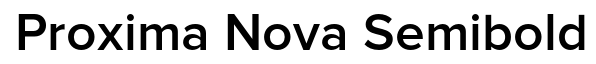 Proxima Nova Semibold