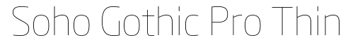 Soho Gothic Pro Thin