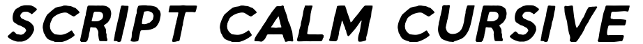 Script Calm Cursive