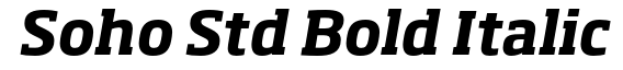 Soho Std Bold Italic